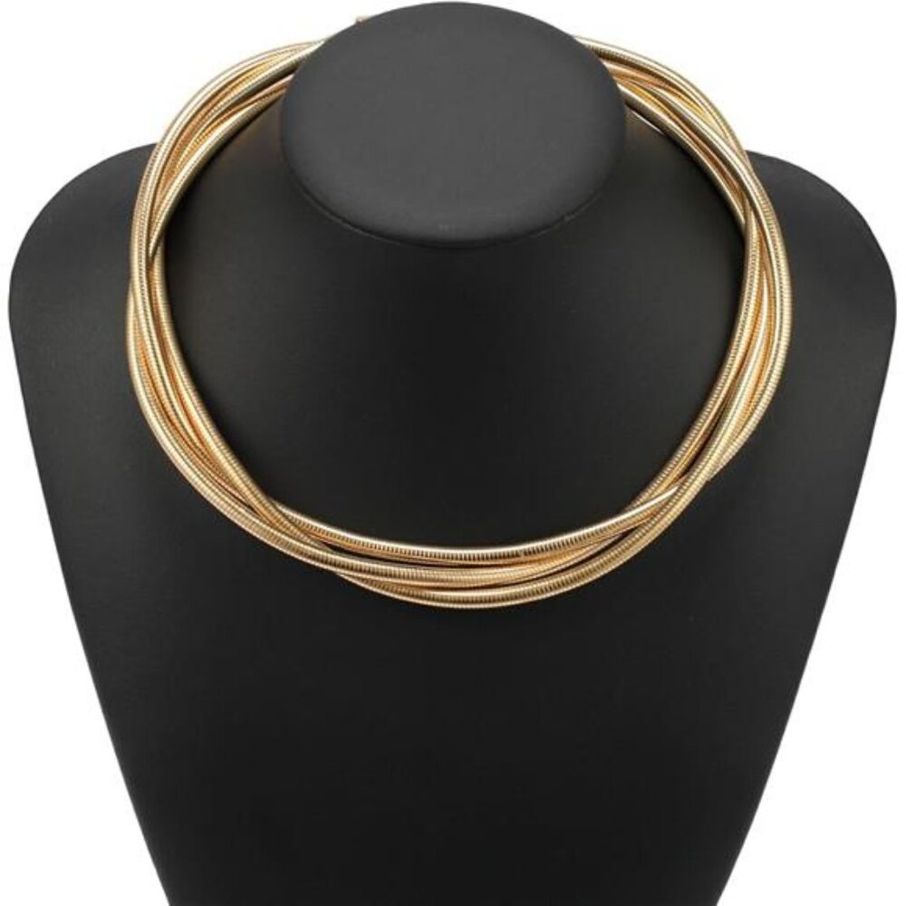 Ethnic Jeweled Gold Necklace | Statement Collar Jewelry.